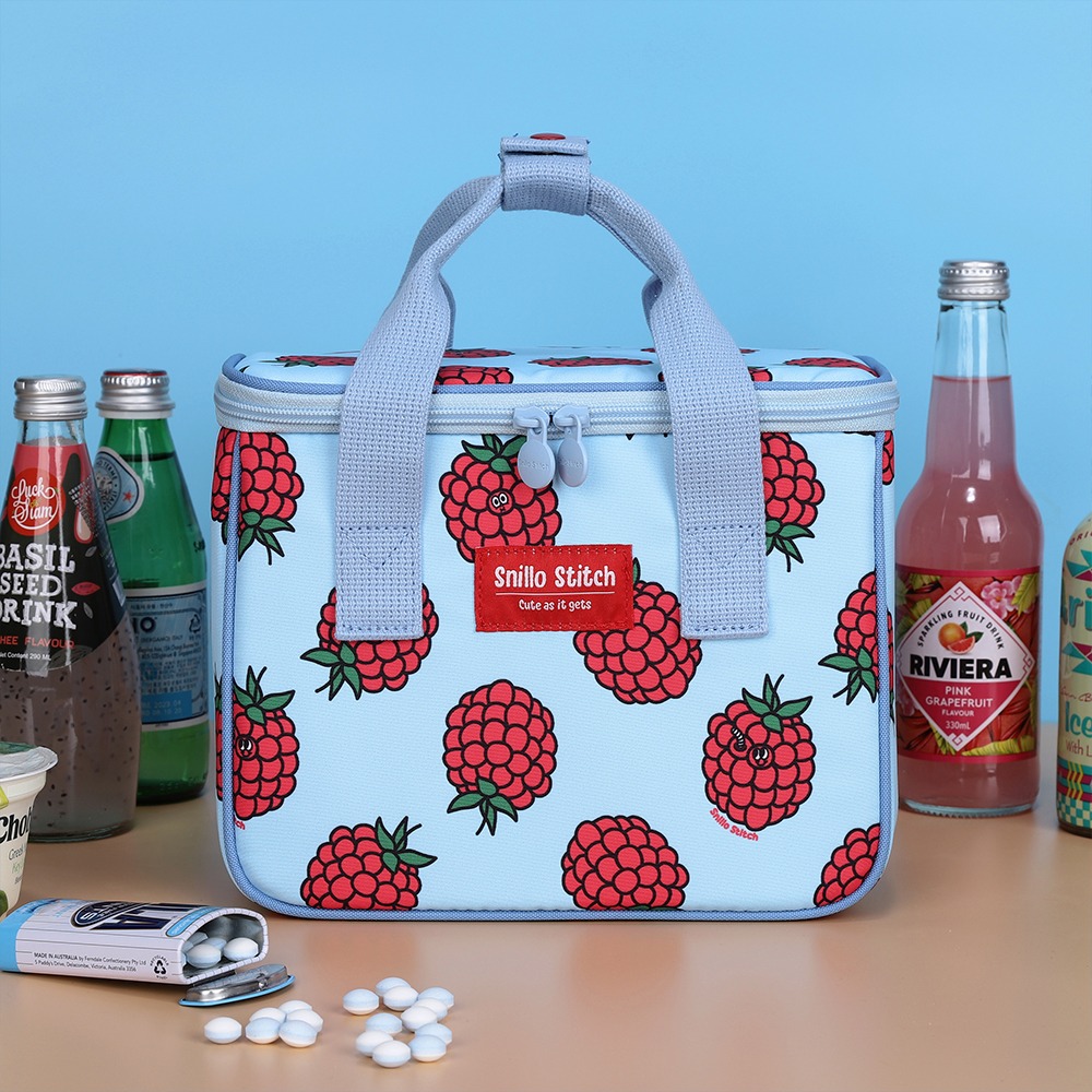 Snillo Daily Lunch Cooler Bag Raspberry Sky Blue
