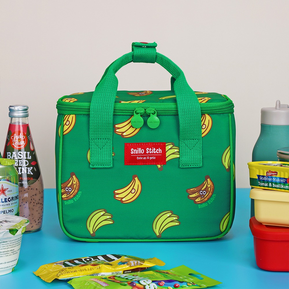 Snillo Daily Lunch Cooler Bag Banana green