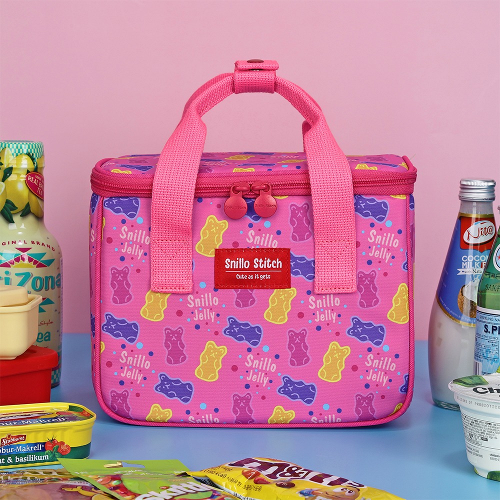Snillo Daily Lunch Cooler Bag Jelly Pink