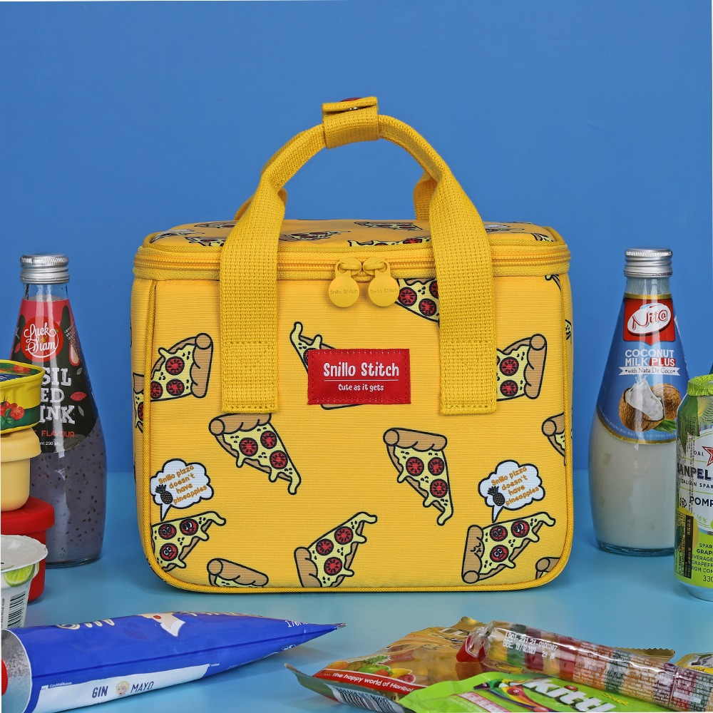 Snillo Daily Lunch Cooler Bag Pizza Yellow